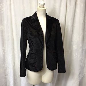 I.N.C Black velvet jacket rayon cotton blazer Beautiful valor soft sheek